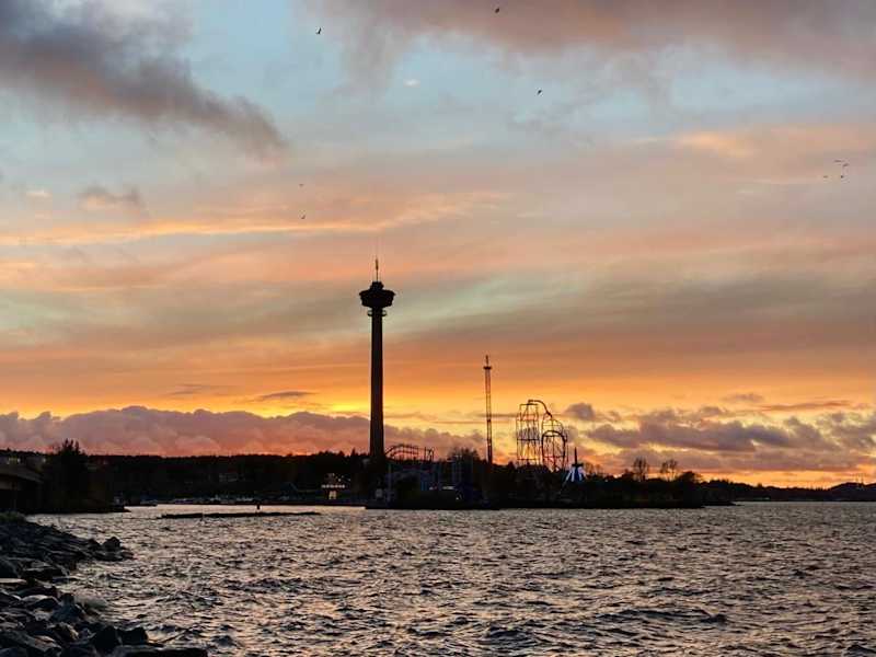 Näsinneula against the magnificent sunset.