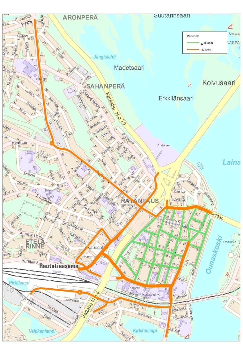 Nopeusrajoitukset laskevat Rovaniemen ydinkeskustassa 30 kilometriin  tunnissa | Yle Uutiset