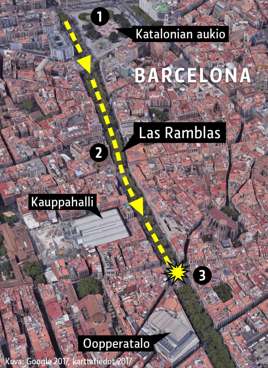 Barcelonan kartta.