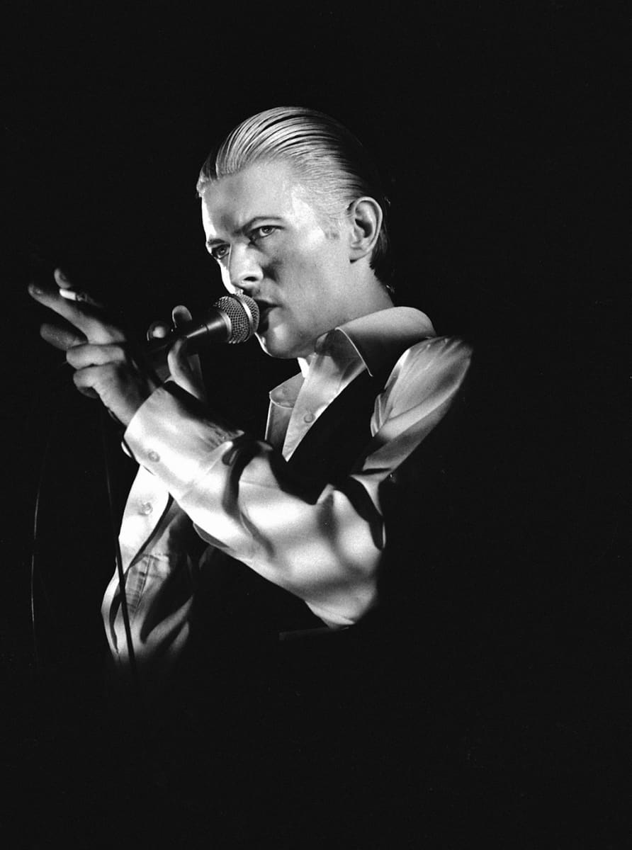 David Bowie Helsingissä vuonna 1976.