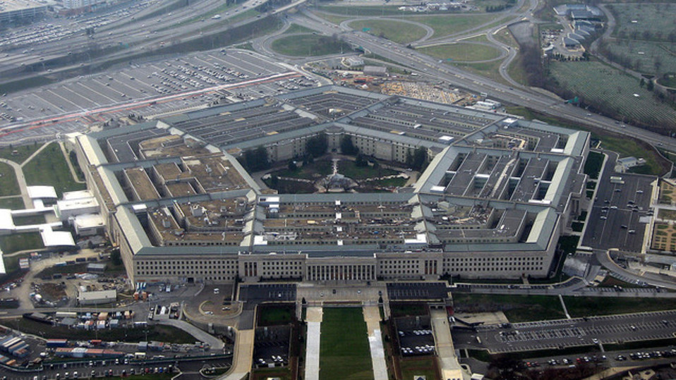 Pentagon-byggnaden i USA.