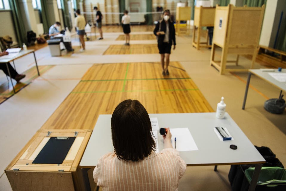 Grundskolan Norsenilla Helsingissä äänestettiin kuntavaaleissa vaalipäivänä 13. kesäkuuta.