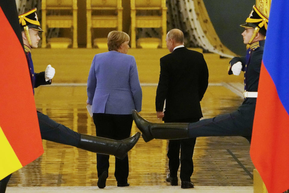 Angela Merkel ja Vladimir Putin.