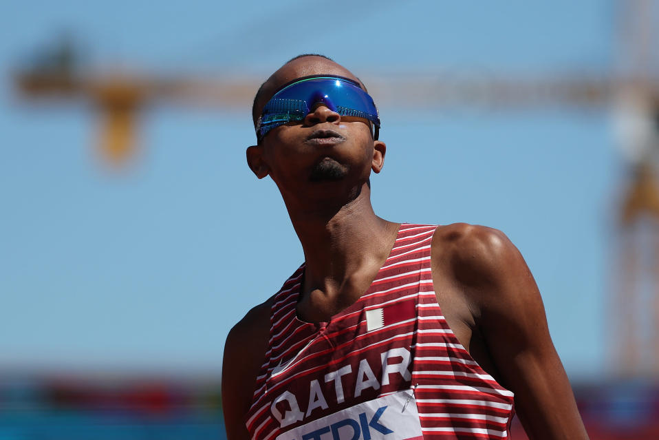 Mutaz Essa Barshim hakee Oregonin kisoista kolmatta peräkkäistä MM-kultaansa.