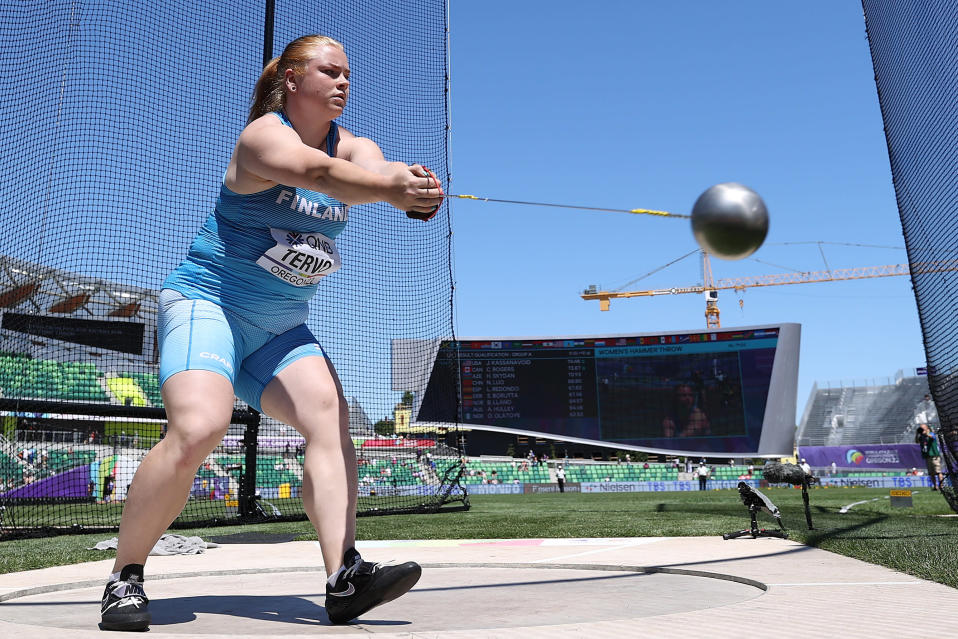 Krista Tervon finaaliin kantanut 73-metrinen jäi vannoutuneilta suomalaisilta yleisurheilukuluttajilta näkemättä. Heistä riippumattomista syistä.