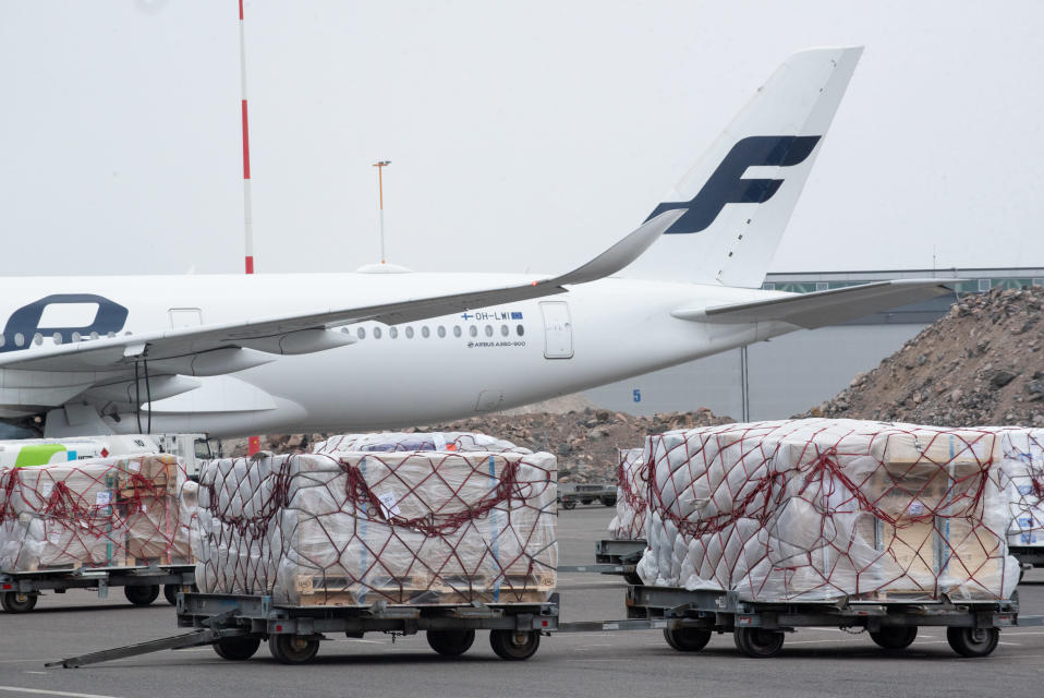 Finnair Cargo terminaali. 5.5.2021.