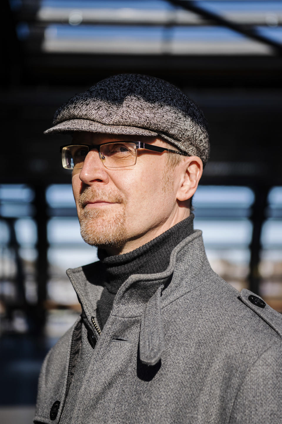 Jussi Lassila, a senior researcher at the Foreign Policy Institute, was photographed near Tikkurila station on March 4.