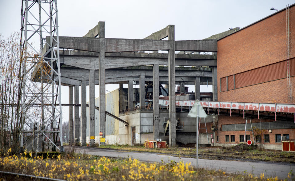 Stora Enson purkutuomion saanut vanha kuorimalinja vuodelta 1959.