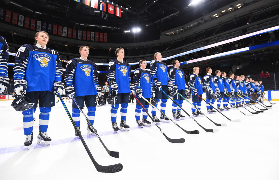 Nuoret Leijonat U20-MM-kisoissa ennen Saksa-ottelua 26.12.2021.