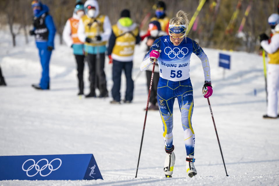 Frida Karlsson Pekingin olympialaisissa.