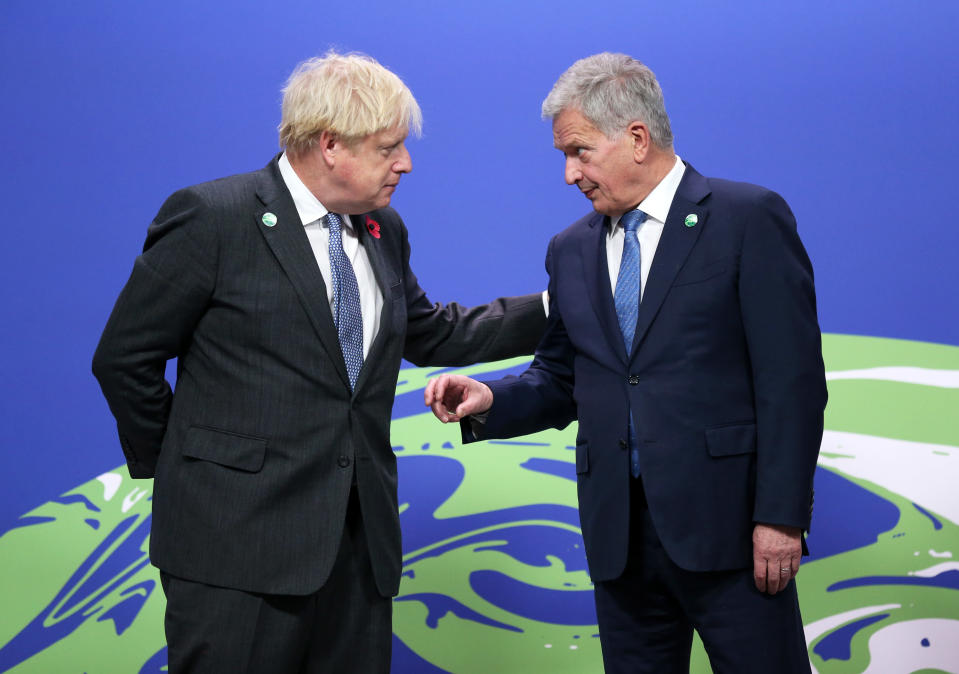 Boris Johnson  ja Sauli Niinistö