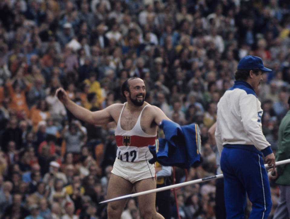 Länsi-Saksan Klaus Wolfermann voitti keihäskultaa Münchenissä vuonna 1972. Hän on yksi neljästä ulkoratojen henkilökohtaisesta arvokisavoittajasta, joka on syntynyt Baijerin osavaltiossa. 