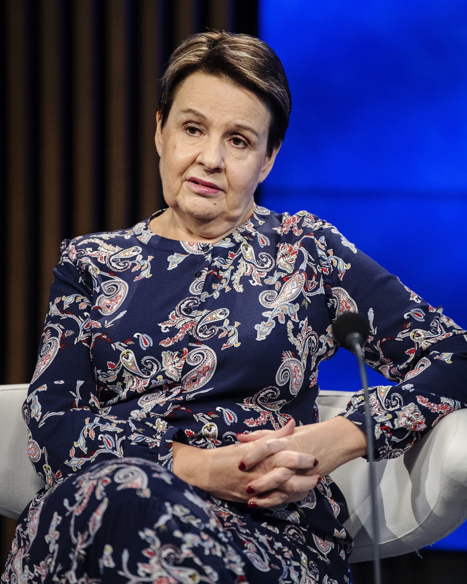 Kirsi Varhila A-talkissa marraskuussa 2020.