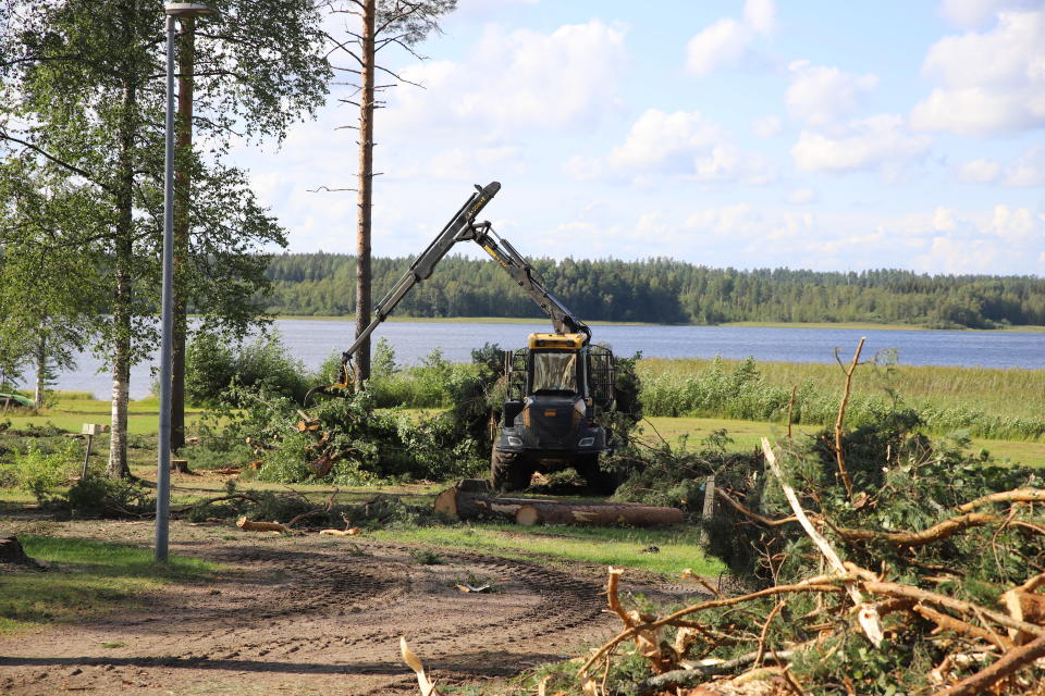 Tykkimäki resort -lomakylän tontti Tykkimäen Aquaparkin vieressä.