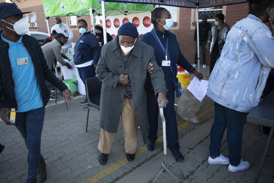 Vaccinering i Johannesburg, Sydafrika  17.5.2021