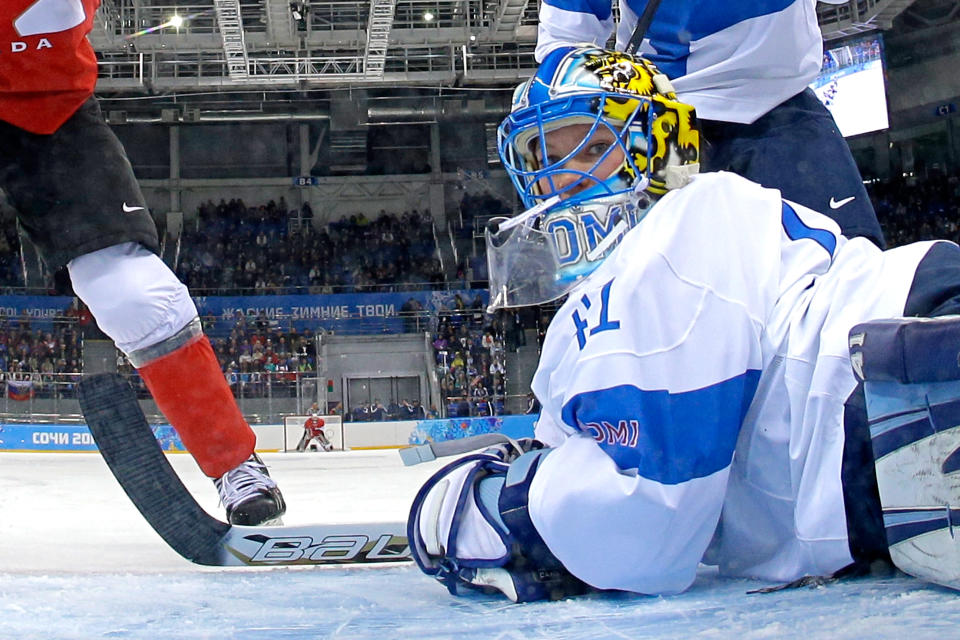 Noora Räty Pyeongchangin olympialaisissa.