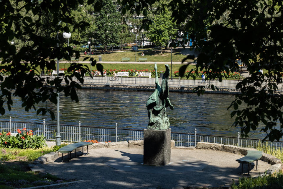 Tampereen koskipuisto.