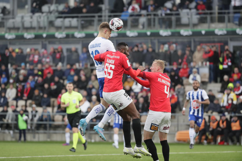 Kuva HIFK–HJK-derbystä 28.4.2022.
