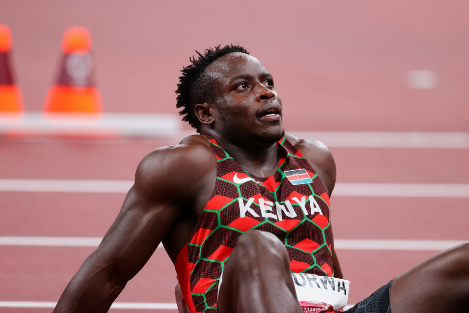 Ferdinand Omanyala Tokion olympialaisissa.