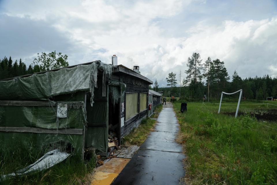 Suopotkupallokisojen saunaosasto.